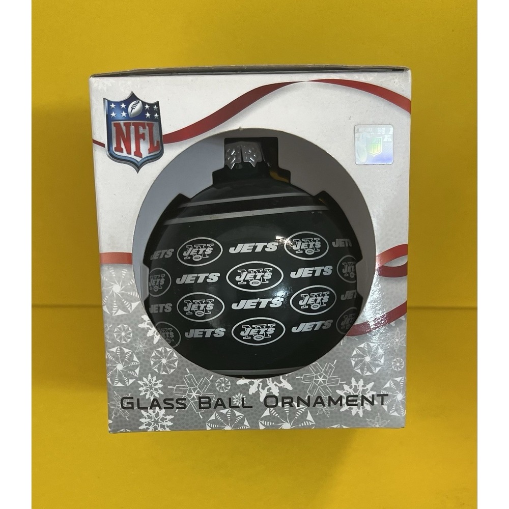 NFL - NY Jets Glass Ball‎ Christmas Ornament